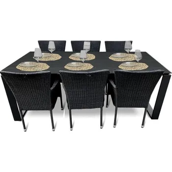 Zahradní sestava VerDesign KONG II zahradní sestava 6+1B, černý antracit