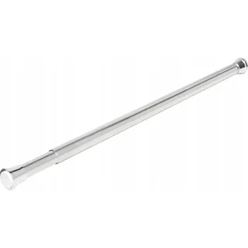 Tyč na sprchový závěs Rozpěrná sprchová tyč Rodeno 75-120 x 22 mm, stříbrná