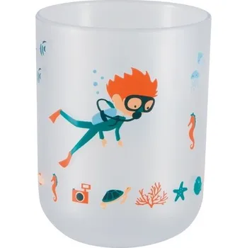 SPIRELLA Spirella dětský kelímek na kartáčky SCUBA DIVER, potápěč, Plast, 10.20058