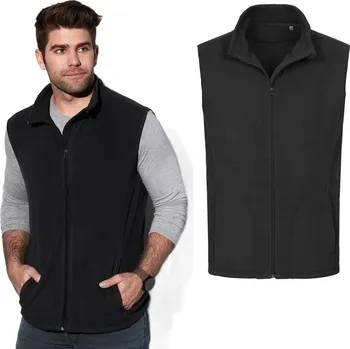 Pánská mikina Mikina Bunda Bez Rukávů POLAR STEDMAN 5010 ČERNÁ XXL