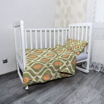 Povlečení Sablio Mikroplyšové povlečení do dětské postýlky Retro ornament - 120x90 / 40x60