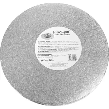 Podložka dortová prům.45, tl.1,2cm (stříbrná) 1 ks/podložka