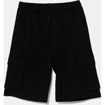 Dětské bavlněné šortky United Colors of Benetton 39DJC902N.G.Reproposed černá 99X, vel. 130