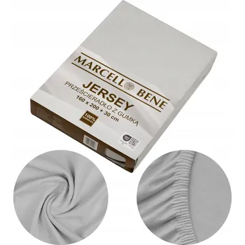 Prostěradlo Prostěradlo s gumou jersey 140x200 +30 cm, barva světle šedá