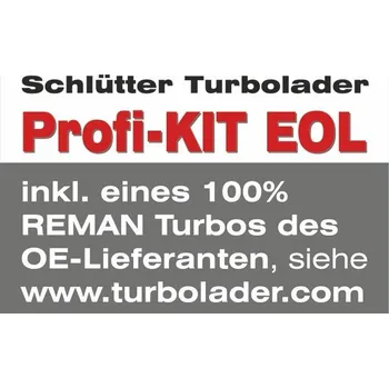 Turbodmychadlo Turbodmychadlo, přeplňování SCHLÜTTER TURBOLADER 166-00865EOL