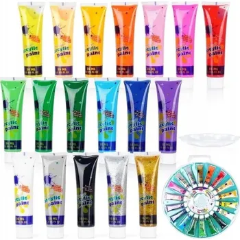 Vodová barva Akrylové barvy Koopman 18 ks x 648 ml