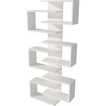 regál VerDesign STAR nástěnný regál, bílá