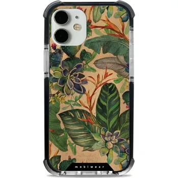 Pouzdro na mobilní telefon Odolný obal Mobiwear MagSafe Elite Bumper - Apple iPhone 12 Mini - D013D Sukulenty (Odolný kryt, pouzdro, obal Mobiwear Elite Bumper na mobil Apple iPhone 12 Mini - D013D Sukulenty, materiál Plast + TPU silikon + kov - zesílená ochrana telefonu, podpora)