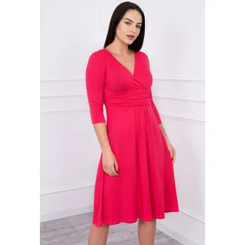 Dámské šaty Dámské šaty s průstřihem pod prsy K-Fashion fuchsiové, M i519_2528-4