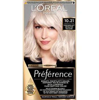 Barva na vlasy L'Oreal Paris, Preferencie vlasov dye 10.21 Štokholm