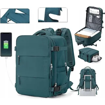 turistický batoh Batoh PAKKO příruční zavazadlo do letadla Wizzair Rayanair 40x20x25 USB T500