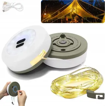 IP kamera Světelný řetěz Amaza 1000 cm do sítě, bílý