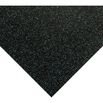 Rohožka Černo-modrá gumová podlahová deska (role) FLOMA FitFlo SM1050 - délka 10 m, šířka 125 cm, výška 1 cm