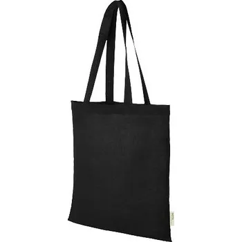 Sportovní taška Orissa 140 g/m² organic cotton tote bag 7L, černá