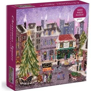 Puzzle Galison Puzzle Vánoční náměstí 1000 dílků