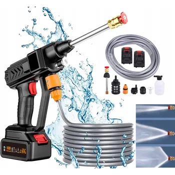 Vysokotlaký čistič AKUMULÁTOROVÁ TLAKOVÁ MYČKA 30 BAR + KUFŘÍK + 2 AKU BEZDRÁTOVÁ MYČKA