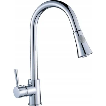 Vodovodní baterie Kuchyňská baterie stojánková Laveo DARU stříbrná