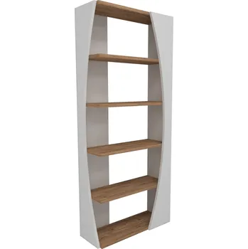 regál VerDesign SHEEN policový regál, borovice Atlantic / bílá