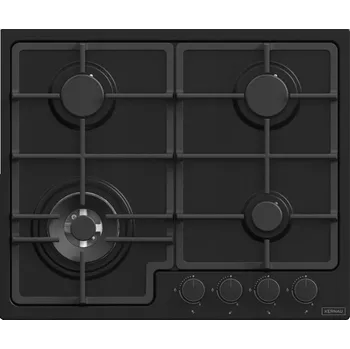 Varná deska Plynová varná deska Kernau KGH6423TCI Matt Black 4 hořáky 61cm černá matná
