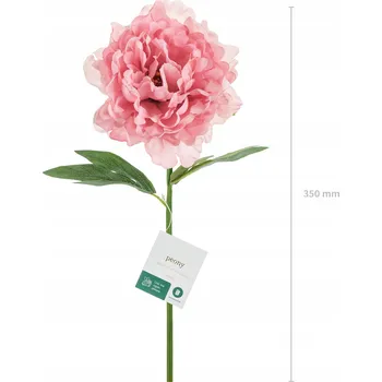 umělá květina Umělý květ "Pivoňka", růžová, PartyDeco, 35 cm