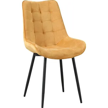 Jídelní židle VerDesign TRISTE jídelní židle žlutý samet