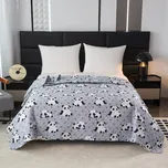 Textilomanie Panda přehoz šedý 170 x…