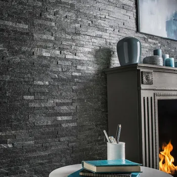 Obklad Kvarcit Black 10x36x0,8-1,3 cm