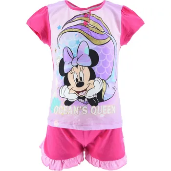 Dívčí pyžamo Dívčí pyžamo DISNEY MINNIE OCEAN´S QUEEN fuchsia Velikost: 128