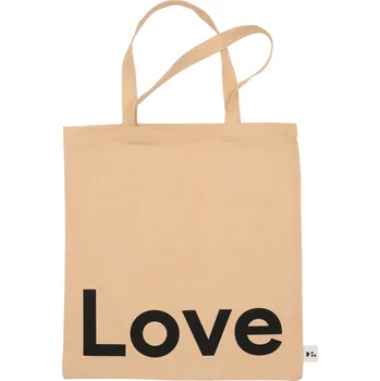 Úložný box Design Letters, Nákupní taška Design Letters Love béžová - Formadore