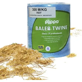 Obalový materiál Hay provázek. motouz do lisu na malé balíky 300 m/kg 34000 dtex modrý 2 x 5 kg