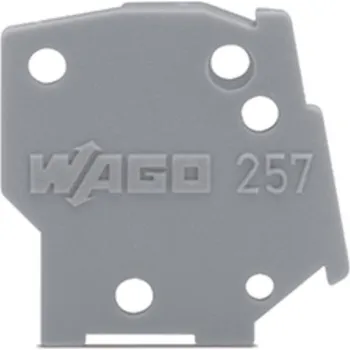 Síťový kabel WAGO 257-100 bočnice pro 257 šedá