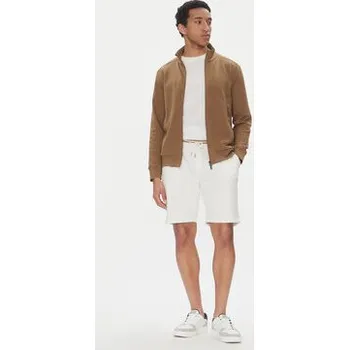 Pánské kraťasy Bugatti Šortky z materiálu 8255 75080C Bílá Regular Fit XXL