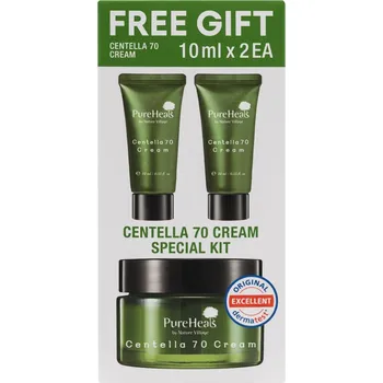 Pleťový krém Pureheals Centella sada: krém na obličej, 50 ml + krém na obličej, 2x10 ml