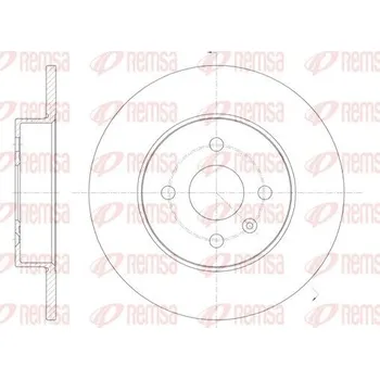 Brzdový kotouč Brzdový kotouč REMSA 6789.00
