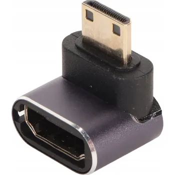 ÚHLOVÝ ADAPTÉR MINI HDMI 8K 60HZ 90 STUPŇŮ
