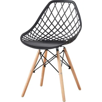 Jídelní židle VerDesign RIANA II plastová židle, černá/buk