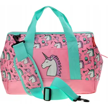 Přebalovací taška Taška pro DĚTI, MAMINKY, TATÍNKY ke KOČÁRKU Organizér VELKÁ Sportovní CESTOVNÍ Jednorožec