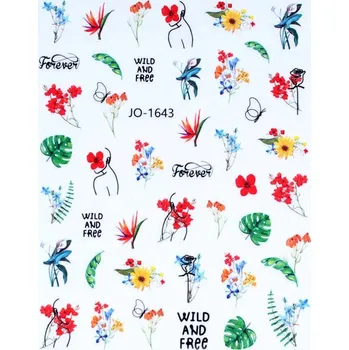 NehtyShop Nálepky na nehty - barevné květiny