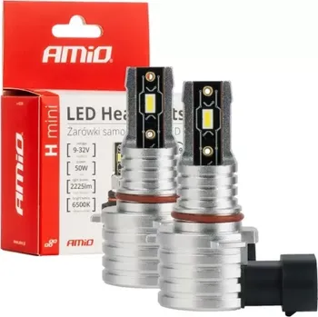 Autodoplněk AMIO LED žárovky hlavního svícení HB3 9005/HIR1 9011/H10 H-mini Series