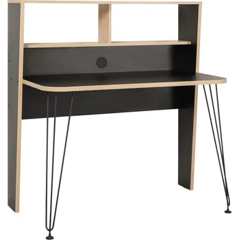 Psací stůl VerDesign BERNIE 3 malý psací stůl 12.67, černá/dub sonoma