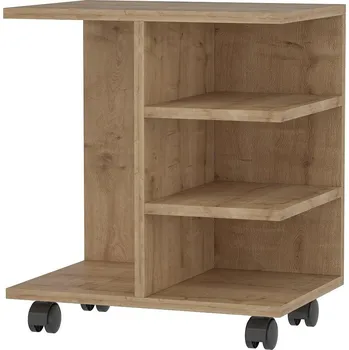 Konferenční stolek VerDesign DALLAS odkládací stolek na kolečkách, dub Sapphire