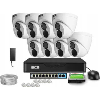 IP kamera Sada pro monitoring BCS BCS-P-EIP28FWR3-AI2