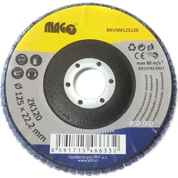 Brusný kotouč Magg Kotouč brusný lamelový VSM 125/120 zirkokorund