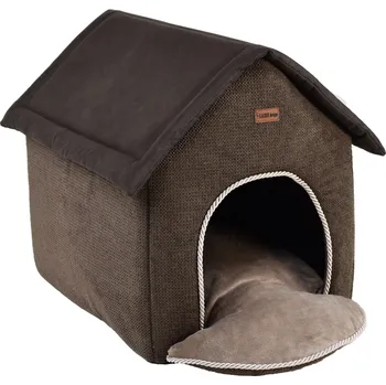 Pelíšek pro psa Lauren Design Bouda Stela, hnědá