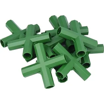 Skleník Otzoan 10 kusů spojek pro rámy skleníků, kolíky pro rostliny, spojky pro plotové trubky, podpěry