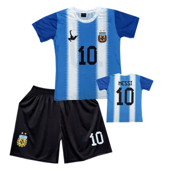 Míčový sport Numberoplus Dětský fotbalový dres Komplet Argentina - Lionel Messi MJ10 Velikost: 13 let (vel.152)