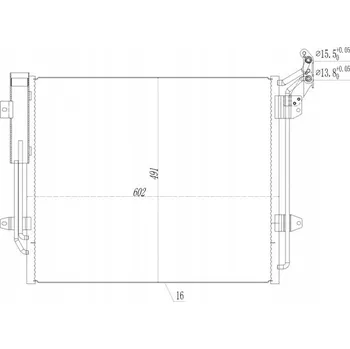 Výparník klimatizace Kondenzátor, klimatizace Hart 619 536