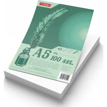 Kancelářský papír Kancelářský papír Tobby formát A5, 170 g/m², 100 listů
