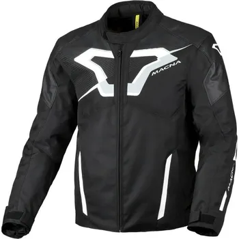 Moto bunda Macna Tazar 2.0 black/white men jacket vel. 2XL