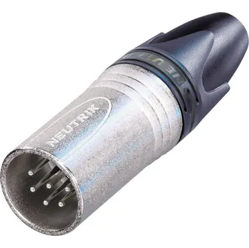 Elektrický konektor Neutrik NC6MXX XLR konektor zástrčka, rovná Pólů: 6 stříbrná 1 ks